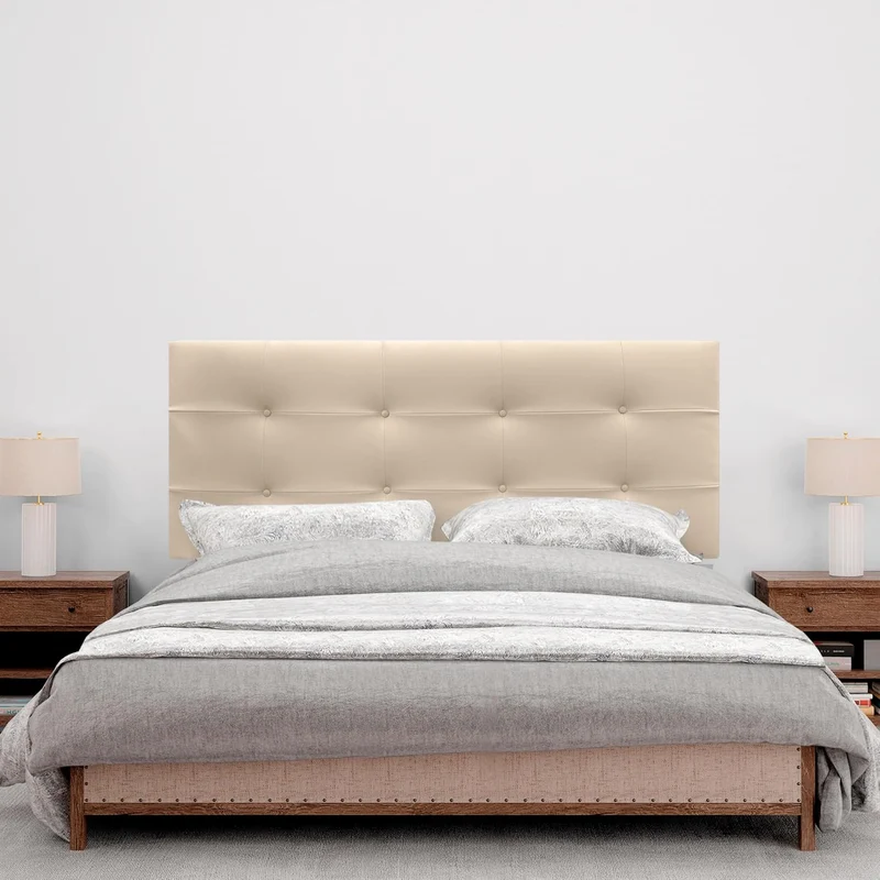 DHOME Kopfteil, gepolstertes Bett Kopfteil 8cm dick. Gepolstertes Kopfteil ACUALINE Stoff und Kunstl