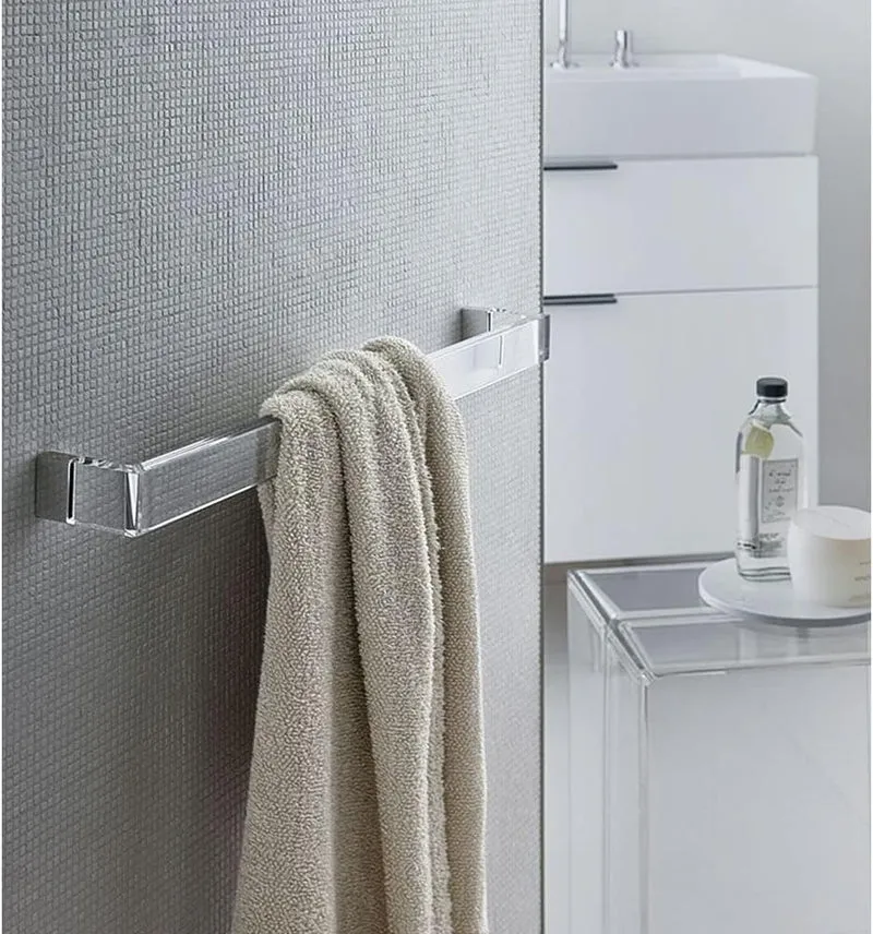 Kartell Rail Handtuchhalter, Plastik, rauch bagno, 30 x 4 cm 30 cm Fumé, 30 cm Fumé
