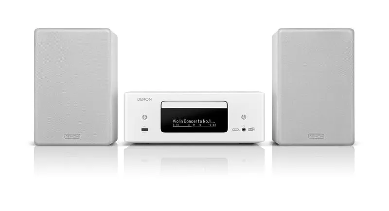 Denon CEOL N-12DAB Kompaktanlage, HiFi Verstärker mit Lautsprechern, CD-Player, Musikstreaming, HEOS