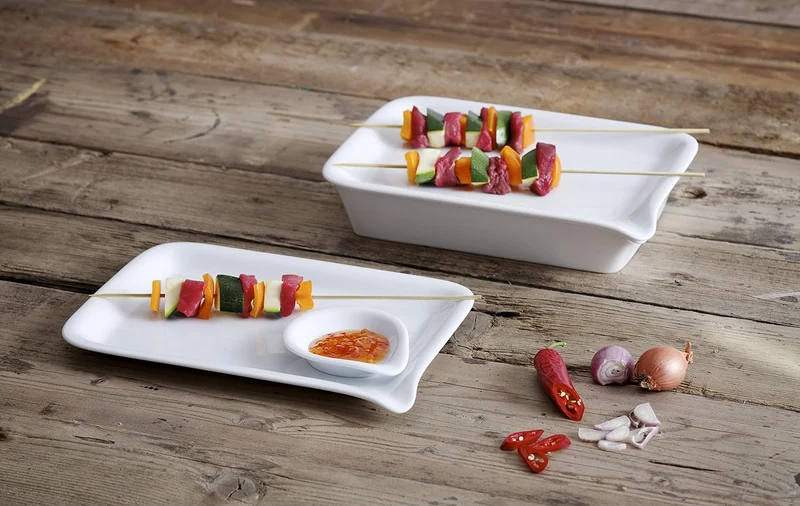 KAHLA 397767A90039C Five Senses Midi-Backform 28x19 cm | Weisse kleine Auflaufform aus Porzellan Sch