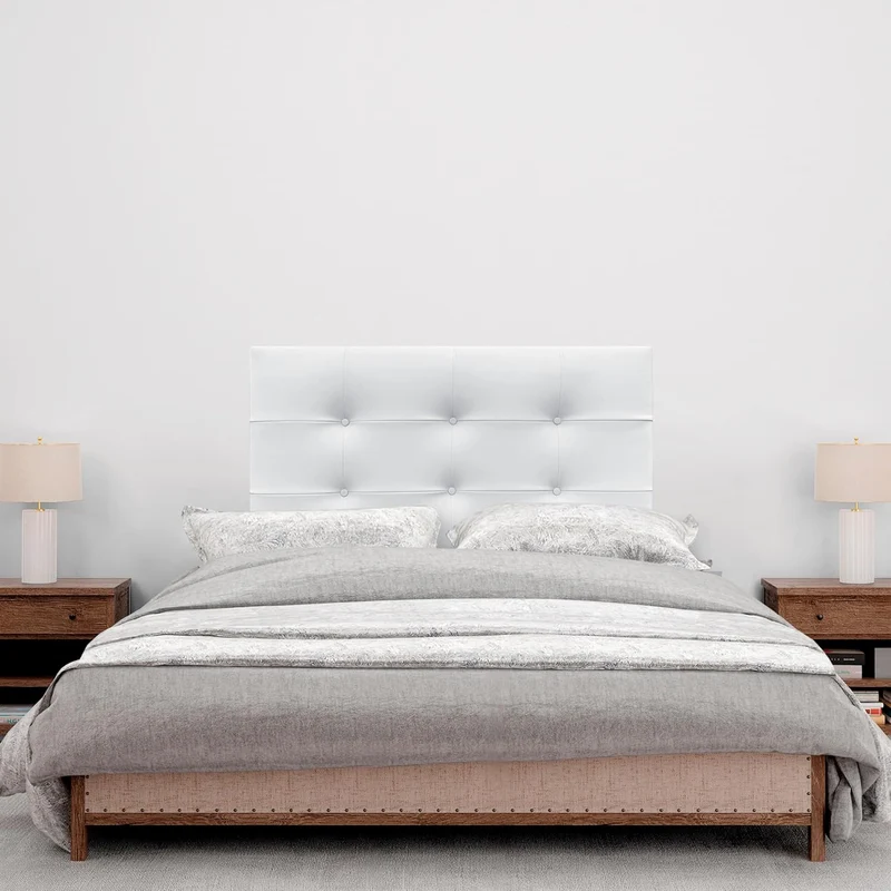 DHOME Kopfteil, gepolstertes Bett Kopfteil 8cm dick. Gepolstertes Kopfteil ACUALINE Stoff und Kunstl
