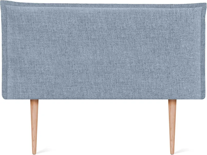 DHOME Kopfteil aus natürlichem Leinen einfarbig mit Paspelierung für Bett Schlafzimmer modernes Top