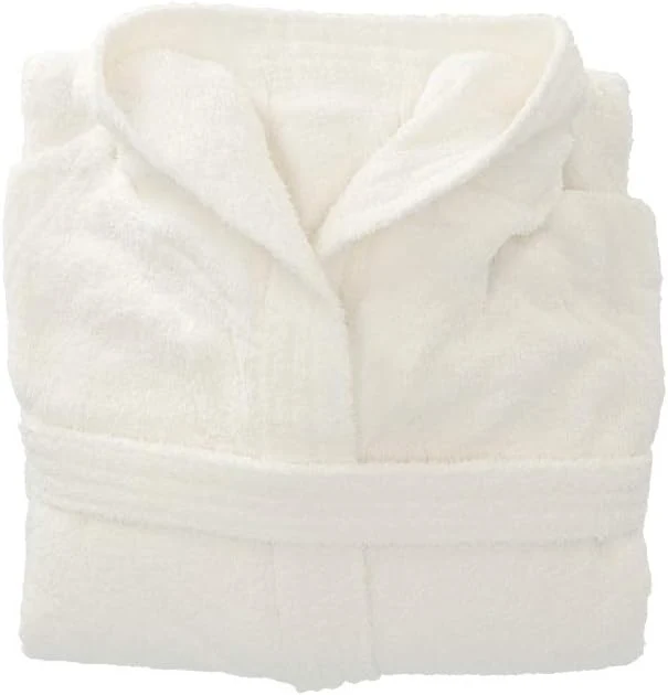 Gabel 09400 5B Bademantel für Erwachsene, 100% Baumwolle. 1x1x1 cm Bianco, Bianco
