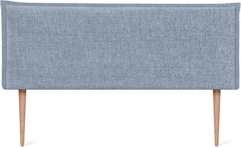 DHOME Kopfteil aus natürlichem Leinen einfarbig mit Paspelierung für Bett Schlafzimmer modernes Top