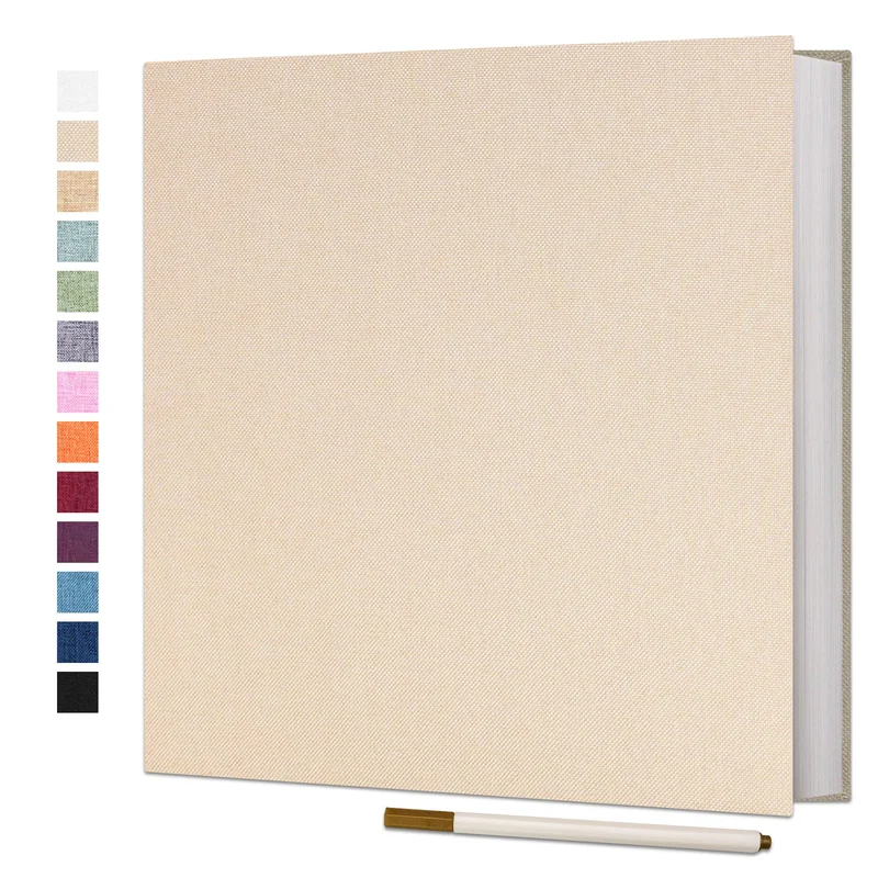 Vienrose Fotoalbum, selbstklebend, 10,2 x 15,2 cm, 12,7 x 17,8 cm, 21,6 x 27,9 cm, Scrapbook mit Met