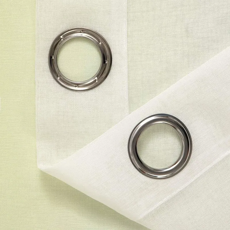 MIULEE Gardinen Transparent Vorhänge Farbverlauf Voile Sheer 2er Set Vorhang mit Ösen Dekoschal Fens
