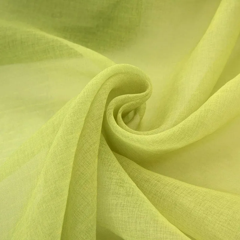 MIULEE Gardinen Transparent Vorhänge Farbverlauf Voile Sheer 2er Set Vorhang mit Ösen Dekoschal Fens