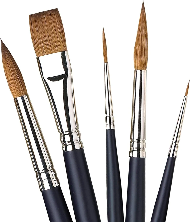 Winsor & Newton 5070125 Professional Sable Aquarell Pinsel aus Kolinski Marderhaar für ausgezeichnet