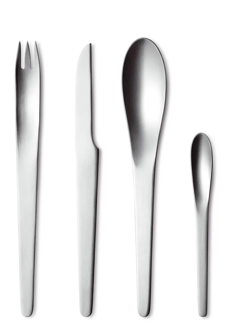 George Jensen Besteck Set 24 Stück Matt, Edelstahl, Stainless Steel, 4.3 x 53.8 x 37 cm