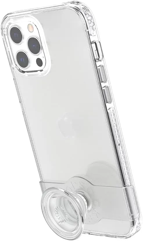 PopSockets: PopCase Hülle für iPhone 12 Pro Max mit Abnehmbarem PopGrip Slide Sockel und Griff mit A