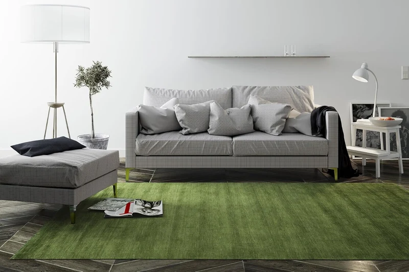 RugVista, Handloom, Teppich, Mittelflor, ∅ 150 cm, Rund, Wolle, Flur, Schlafzimmer, Küche, Wohnzimme