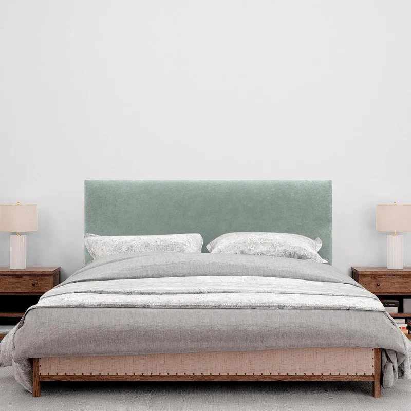 DHOME Kopfteil aus Kunstleder oder Stoff AQUALINE Glattes gepolstertes Kopfteil Luxusbett Kopfteil (