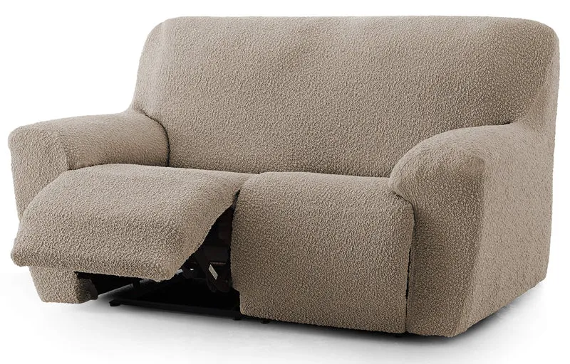 Sofabezug für Relax Spongy, anpassbarer und flauschiger Stoff, Farbe 11, Dunkelbeige 11 - Dunkelbeig