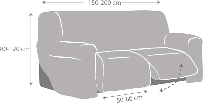 Sofabezug für Relax Spongy, anpassbarer und flauschiger Stoff, Farbe 11, Dunkelbeige 11 - Dunkelbeig