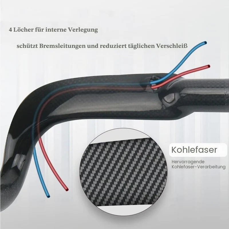 Carbon Rennrad Lenker，RXL SL Drop Bar 31.8mm Carbonfaser Fahrrad Schwarz Matt/glänzend Interne Linie