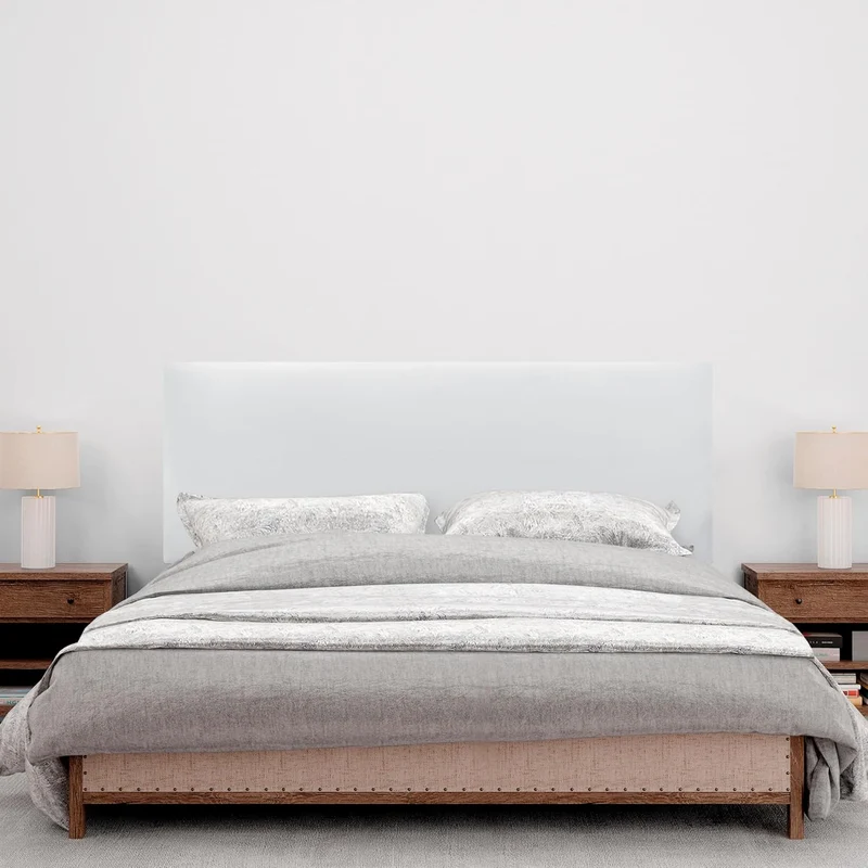 DHOME Kopfteil aus Kunstleder oder Stoff AQUALINE Glattes gepolstertes Kopfteil Luxusbett Kopfteil (