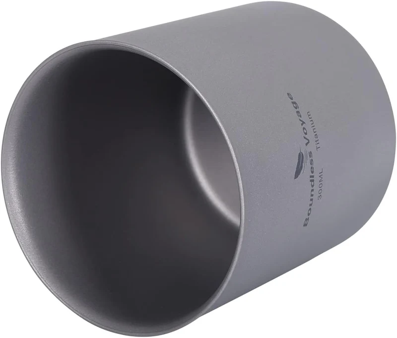 Boundless Voyage 300ml Doppelwandiger Titanbecher Hitzebeständiger Mini-Tee-Getränkebecher Outdoor-C