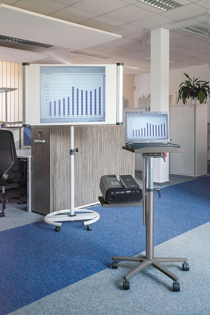 MAUL Beamertisch MAULpro | Tisch für Projektor und Beamer | Laptopständer höhenverstellbar | Stabile