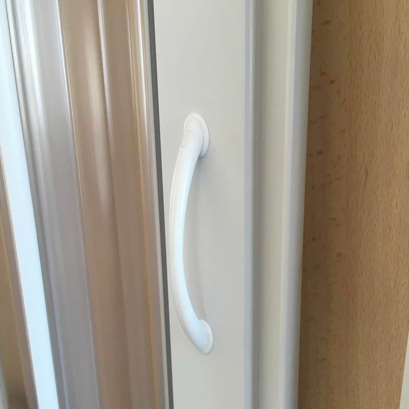Forte Duschtür in PVC 140 cm H185 mod. Aura Seitlich, 140 CM