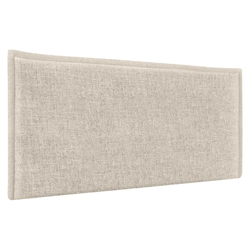 DHOME Plain Natural Leinen Kopfteil mit Einfassung gepolstertes Kopfteil Bett Modernes Schlafzimmer