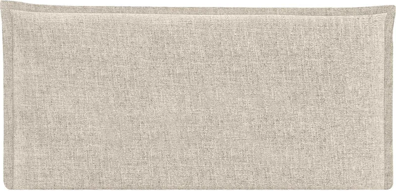 DHOME Plain Natural Leinen Kopfteil mit Einfassung gepolstertes Kopfteil Bett Modernes Schlafzimmer