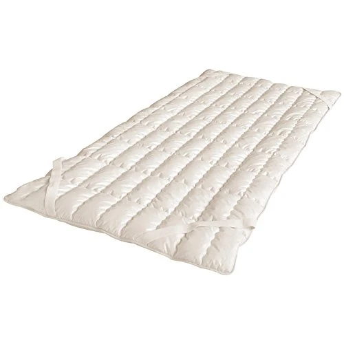 Öko Planet Unterbett Wildseide 90x200 cm, atmungsaktive Matratzenauflage mit 4 Eckgummis, ganzjährig