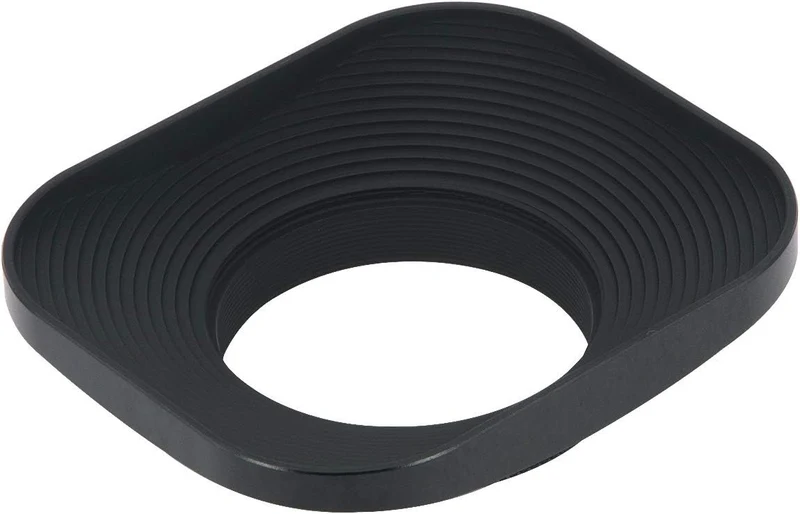 Haoge LH-B39T 39mm Metall Rechteckig Einschrauben Sonnenblende Gegenlichtblende mit Kappe für 39mm C