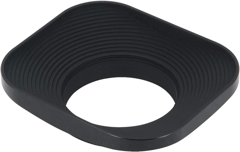 Haoge LH-B39T 39mm Metall Rechteckig Einschrauben Sonnenblende Gegenlichtblende mit Kappe für 39mm C