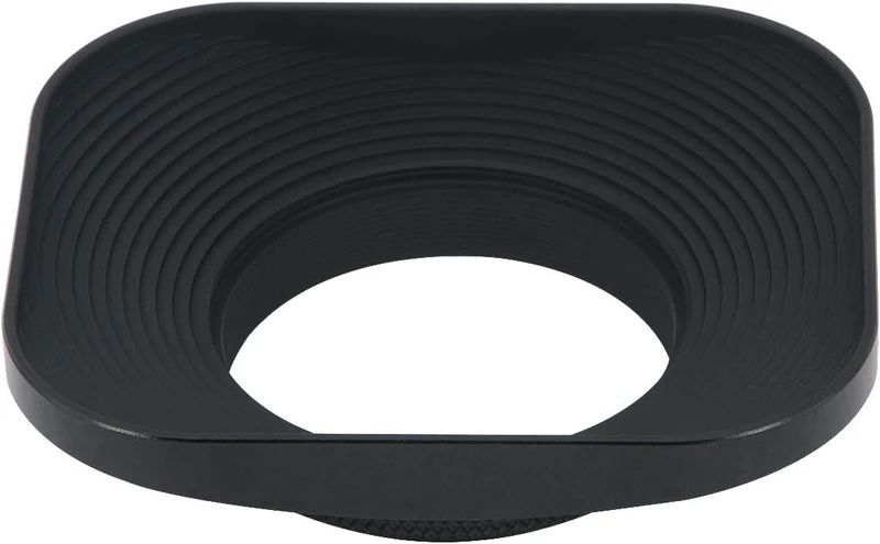 Haoge LH-B39T 39mm Metall Rechteckig Einschrauben Sonnenblende Gegenlichtblende mit Kappe für 39mm C