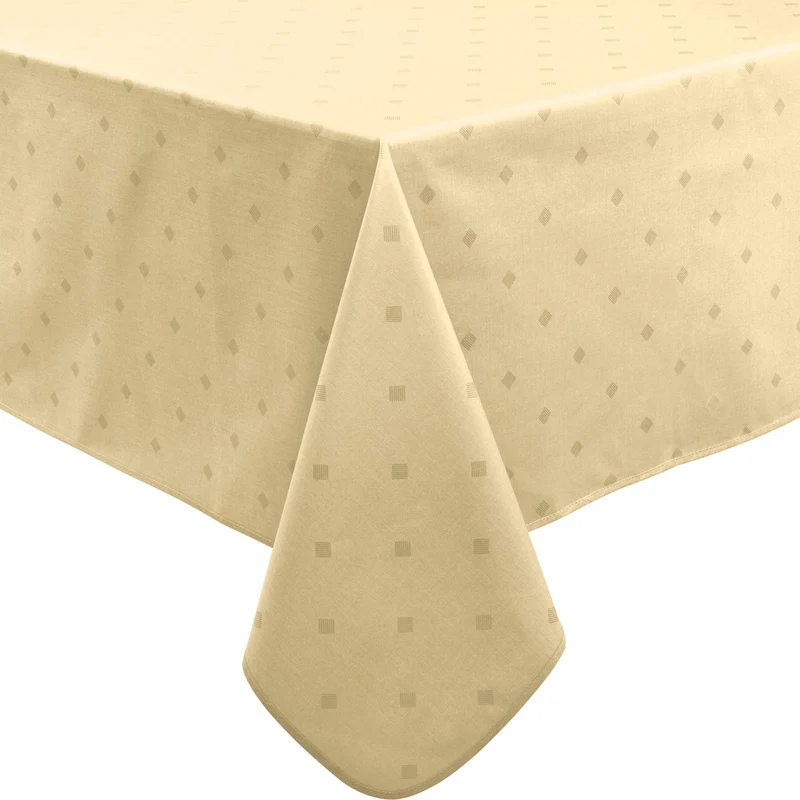 Erwin Müller abwaschbare Tischdecke, Tischwäsche Neuss im Rautendesign, Natur Grösse 130x170 cm - ac