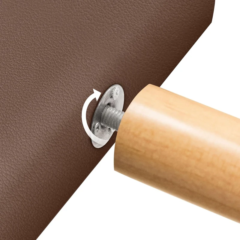 DHOME Kunstleder oder Stoff Kopfteil AQUALINE Pro mit 2 Reihen von Schaltflächen und Füssen gepolste