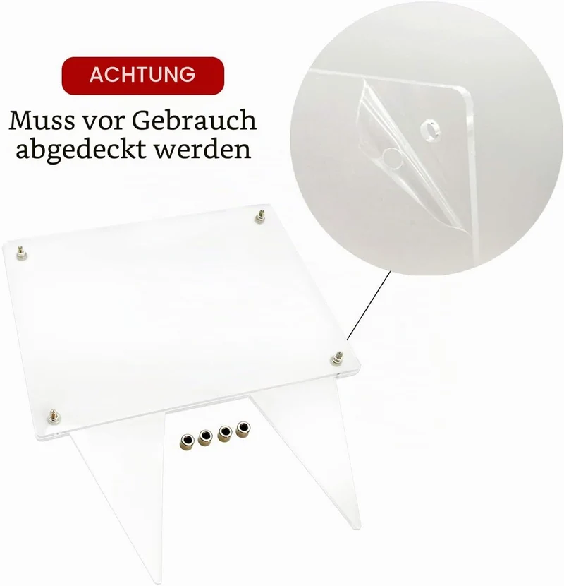 144,8 cm Bilderrahmen für Grab Acryl Outdoor Grab Marker Gedenkstätten Friedhofsdekorationen für Ged