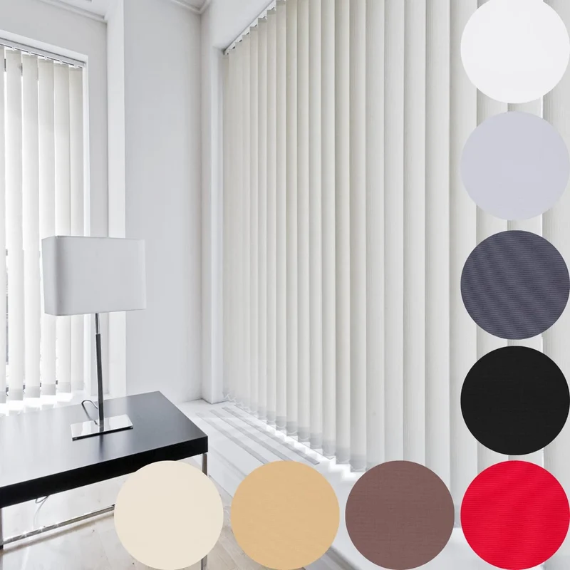 ERSATZLAMELLEN 8 FARBEN 250 CM LANG INDIVIDUELL KÜRZBAR AUSTAUSCHLAMELLEN LAMELLENVORHANG (Schwarz,