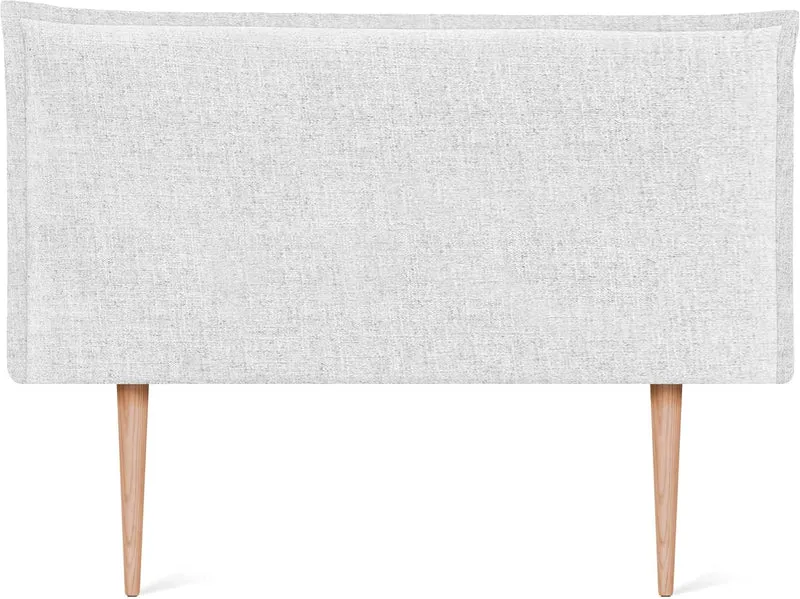 DHOME Kopfteil aus natürlichem Leinen einfarbig mit Paspelierung für Bett Schlafzimmer modernes Top