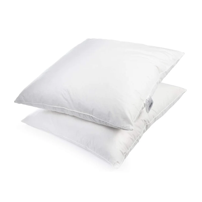 H&F Heimtextilien 2er Set Premium Qualität | Kopfkissen 80x80 cm | Füllung: 1500 Gramm Federn, Gänse