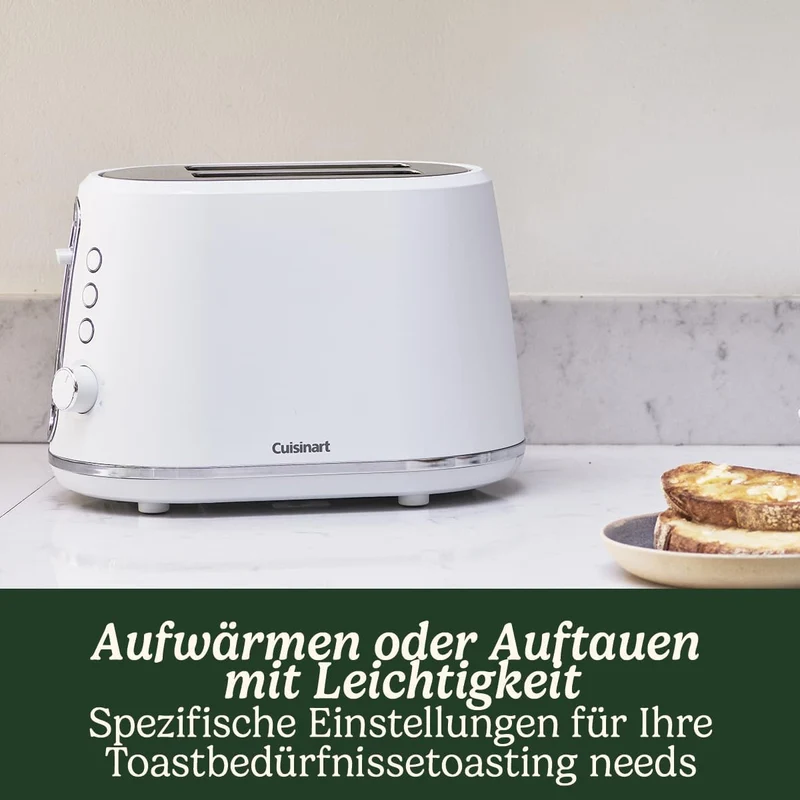 Cuisinart 2-Schlitz Toaster mit 7 Bräunungsstufen und extra breiten Schlitzen mit Selbstzentrierung