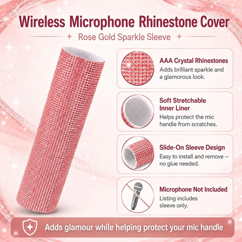 RK Mikrofon-Griffabdeckung passend für Shure Wireless Microphone SLX2, BLX2,SM58, BETA58, BETA87, BE