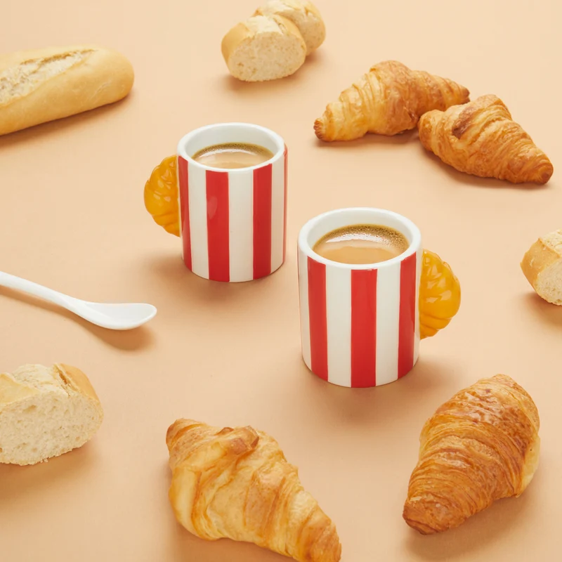 Croissant Espresso Cup Set