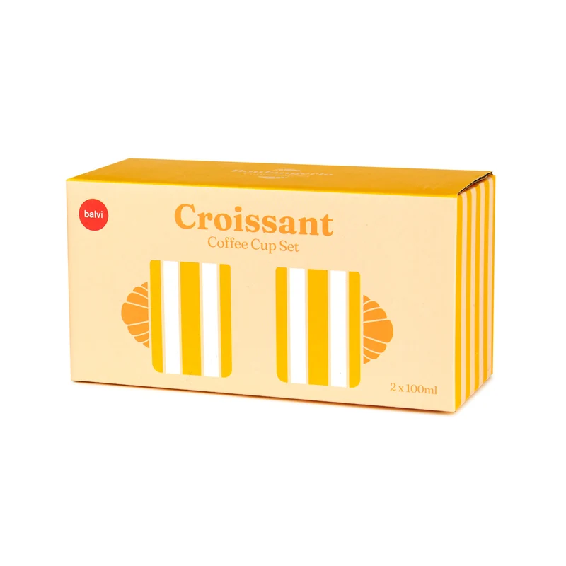 Croissant Espresso Cup Set