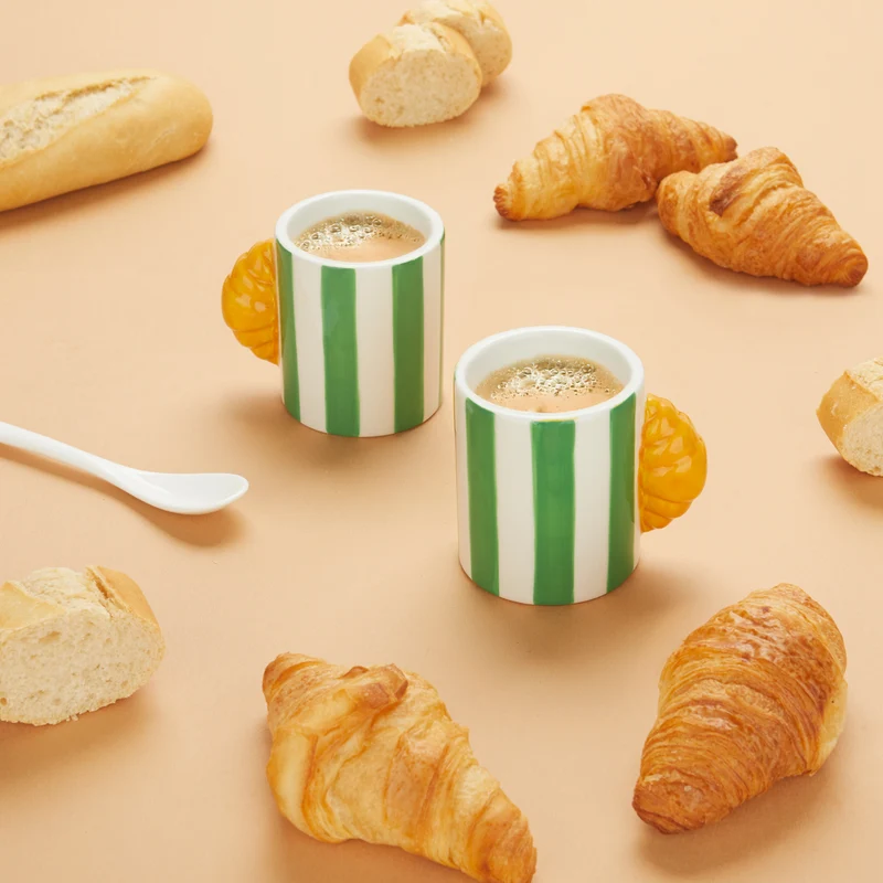 Croissant Espresso Cup Set
