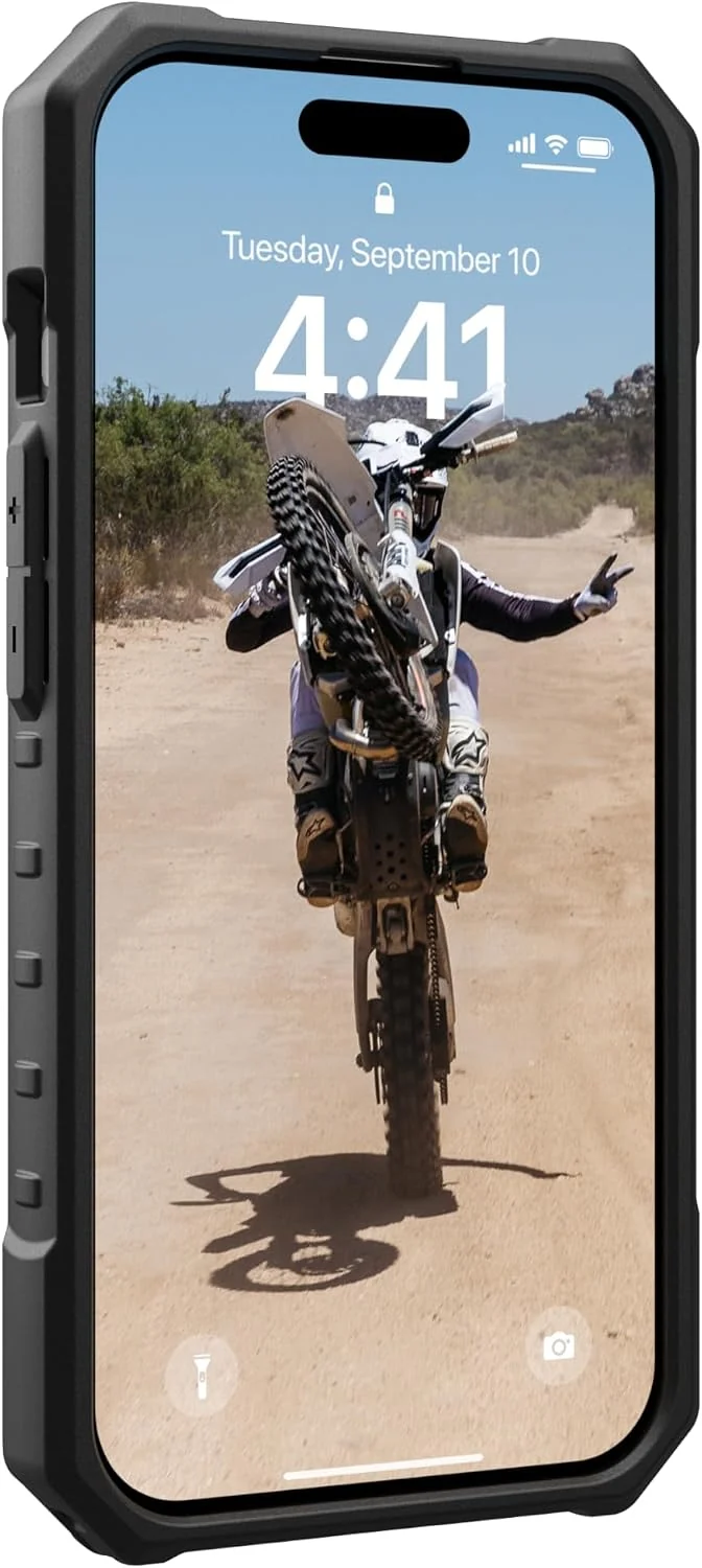 URBAN ARMOR GEAR Pathfinder Hülle kompatibel mit Apple iPhone 15 Pro Case [Wireless Charging/Magneti
