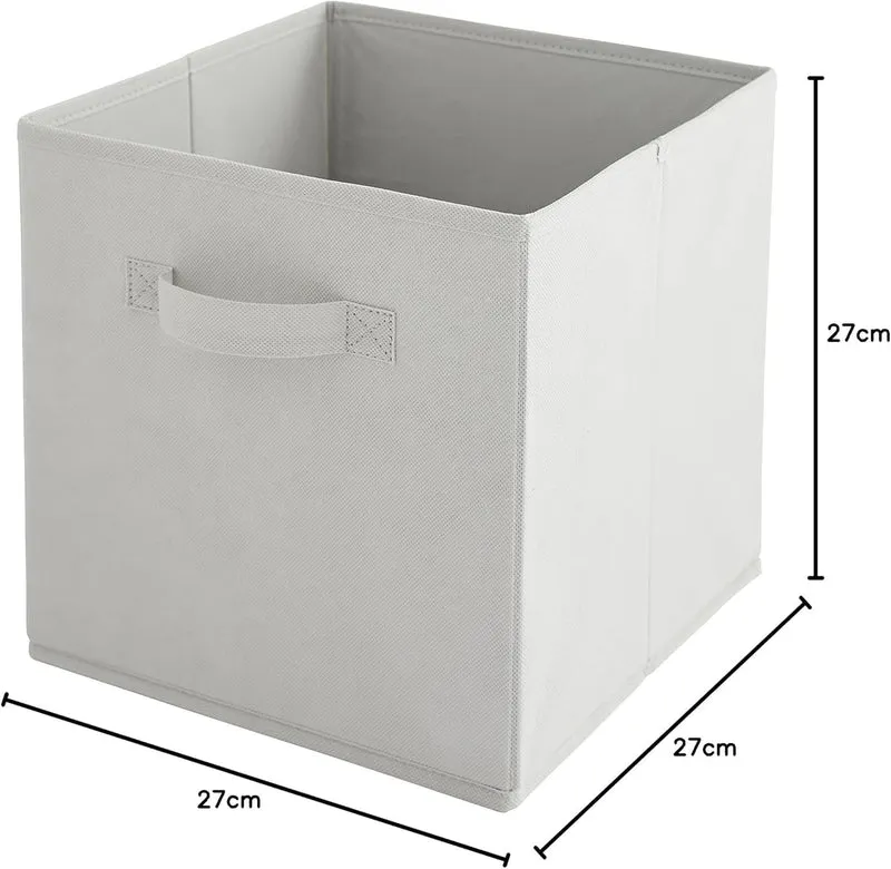 Box and Beyond Aufbewahrungsbehälter, Aus Pappe, Wolkengrau, 31x31x31cm