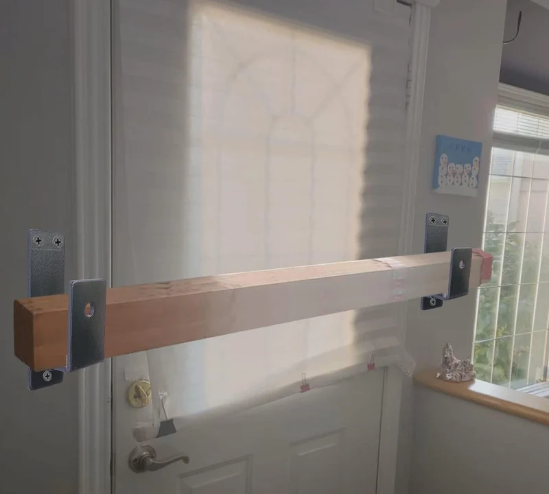 2x4-Tür-Absperrhalterungen. Upgrade Türabsperrung Sicherheitsstange bieten unser Zuhause unter der S