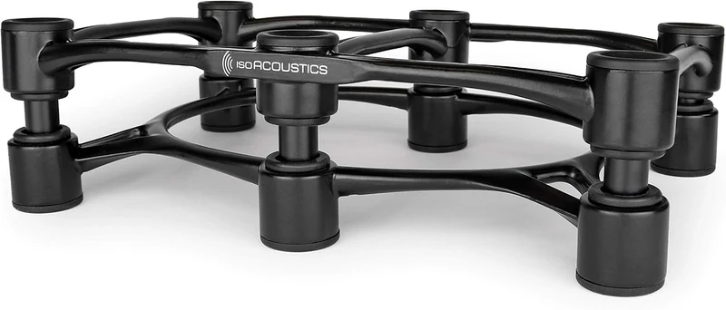 IsoAcoustics Aperta-Serie mit Lautsprecherstativen, schwingungsdämpfend, mit einstellbarer Neigung: