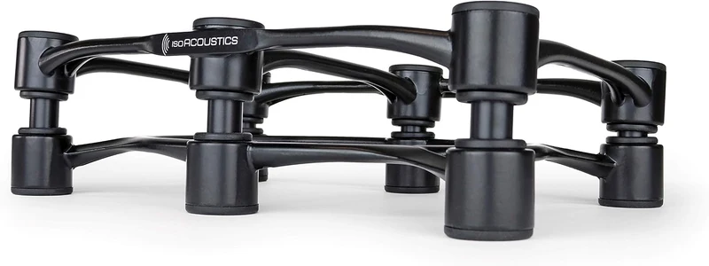 IsoAcoustics Aperta-Serie mit Lautsprecherstativen, schwingungsdämpfend, mit einstellbarer Neigung: