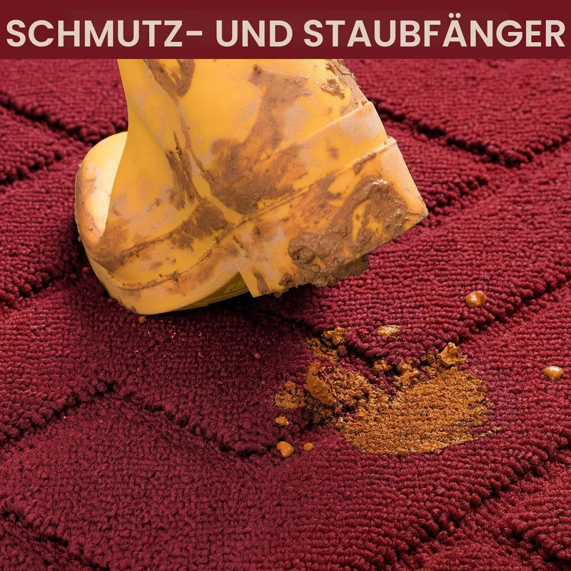 Biscpro Fussmatte Innen Aussen Waschbar eingangsteppich innen Schmutzfangmatte rutschfest,Türmatte I