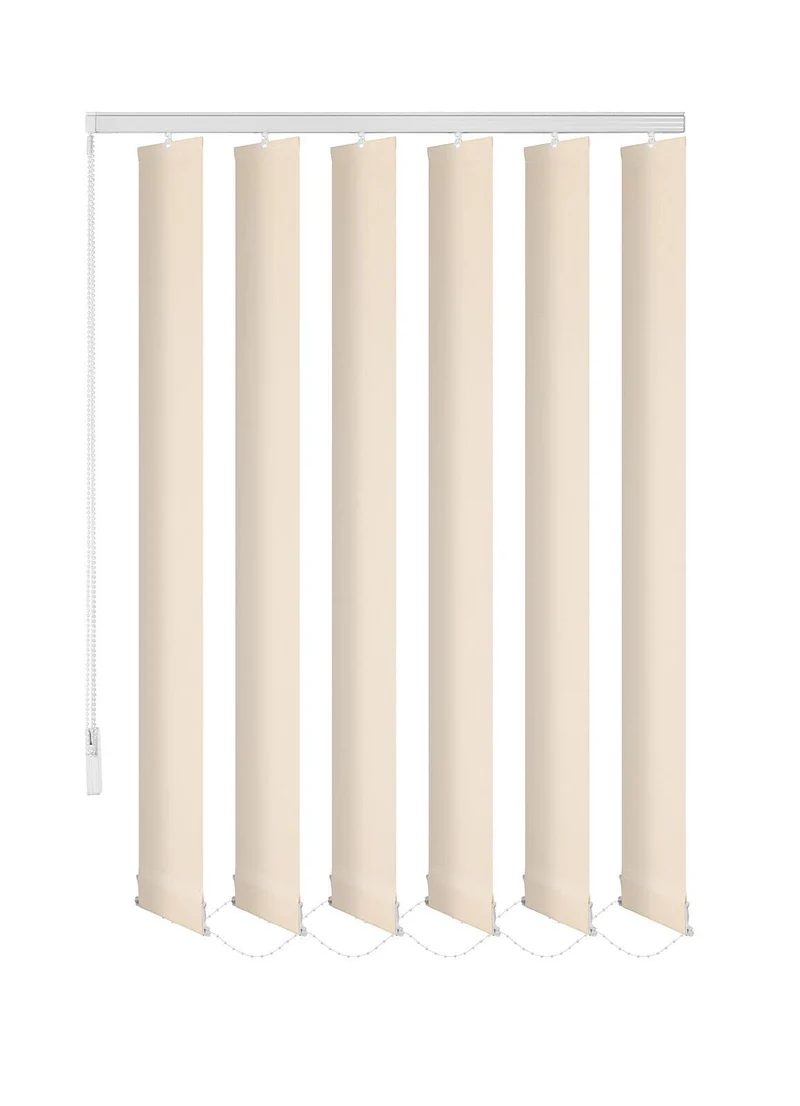 ERSATZLAMELLEN 8 FARBEN 250 CM LANG INDIVIDUELL KÜRZBAR AUSTAUSCHLAMELLEN LAMELLENVORHANG (Sand/Crem