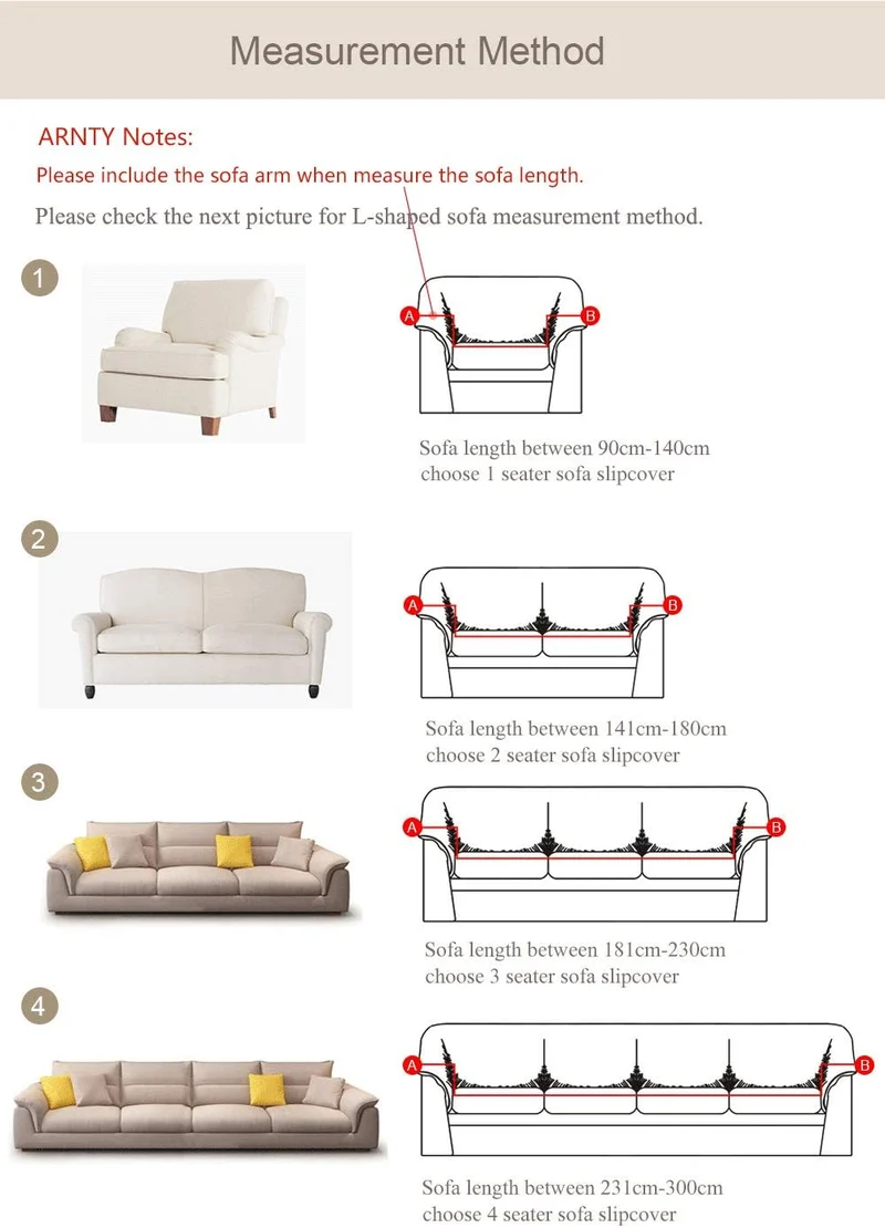 ARNTY Sofabezüge, Moderne Elastischer Sofabezug Stretch 1/2/3/4 Sitzer Couchbezug Antirutsch Blumend