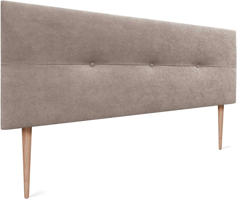 DHOME Kopfteil aus Kunstleder oder Stoff AQUALINE Pro Kopfteil Polsterkopfteil Luxusbett (Stoff Erde