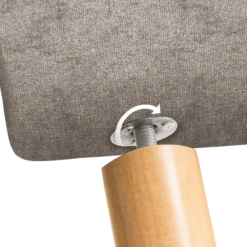 DHOME Kopfteil aus Kunstleder oder Stoff AQUALINE Pro Kopfteil Polsterkopfteil Luxusbett (Stoff Erde